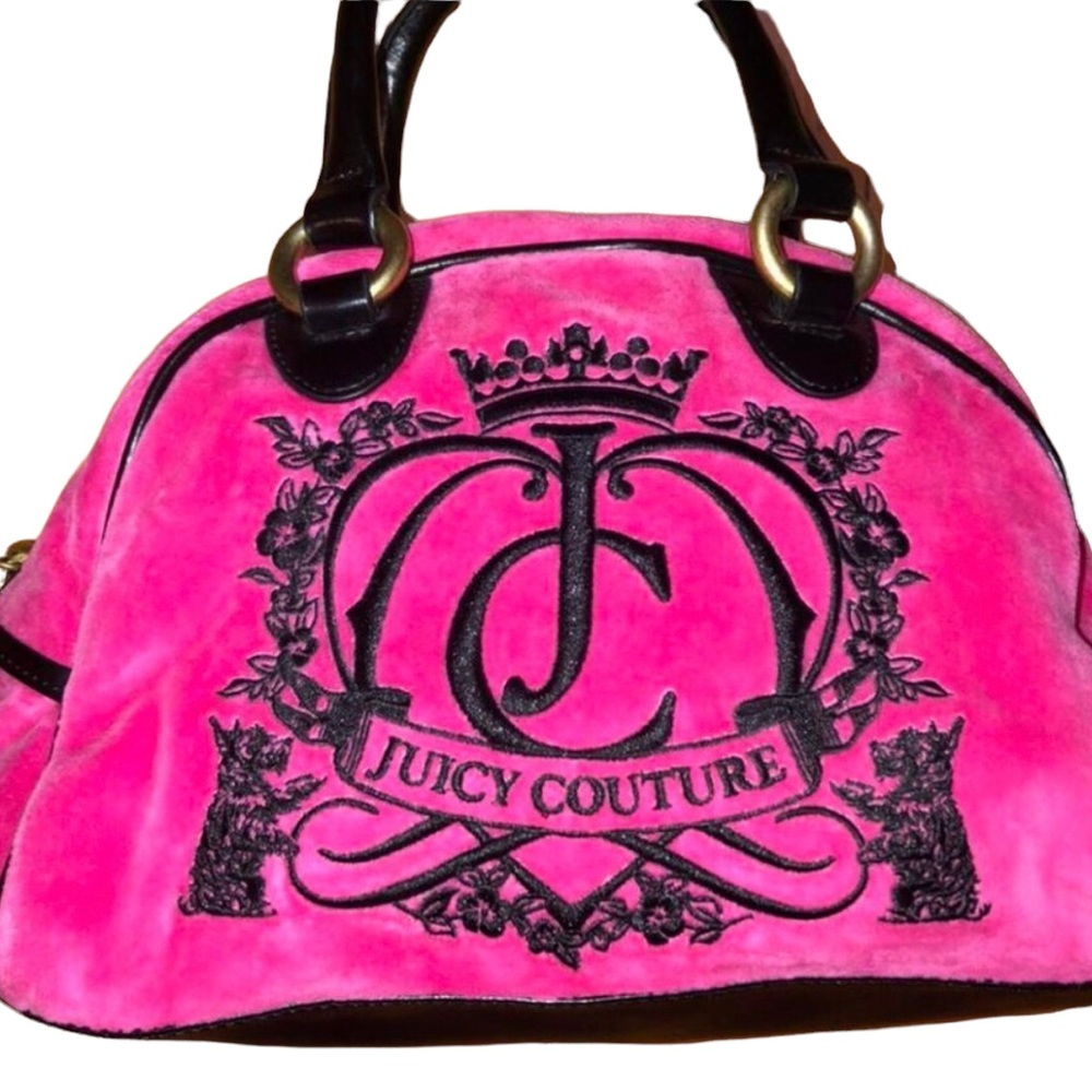 Juicy Couture hot pink bowler bag